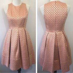 Eliza J orange and gold dress size 6